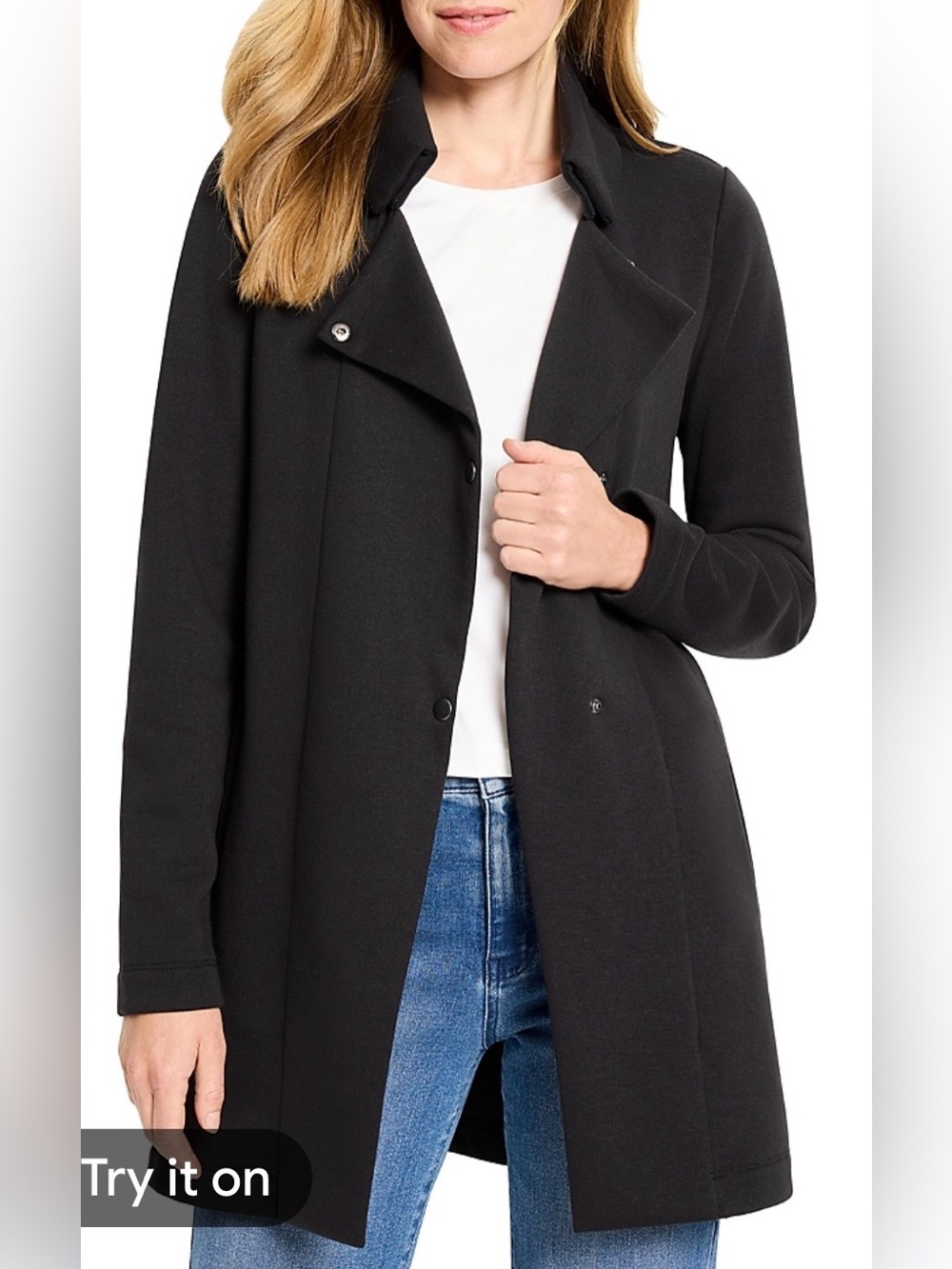 Nic and Zoe Women’s Black Coat Jacket